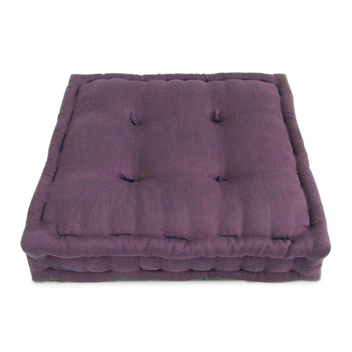 Futon Turco 50x50x12cm - Tecido Viscose C/ Algodão - Cor Roxo