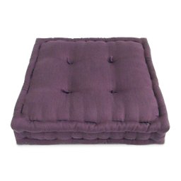 Futon Turco 50x50x12cm - Tecido Viscose C/ Algodão - Cor Roxo - 1