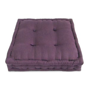 Futon Turco 50x50x12cm - Tecido Viscose C/ Algodão - Cor Roxo
