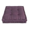 Futon Turco 50x50x12cm - Tecido Viscose C/ Algodão - Cor Roxo - 1