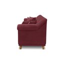 Ver mais imagens de Sofá Decorativo 200cm 3 Lugares com 4 Almofadas Armstrong Veludo Vinho - Gran Belo