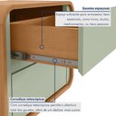 Ver imagem 5 de Mesa de Cabeceira 2 Gavetas Loop