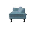 Ver imagem 5 de Recamier Decorativo Divã Amsterdã 147cm Lado Direito Linho Azul Marinho