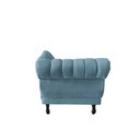Ver imagem 7 de Recamier Decorativo Divã Amsterdã 147cm Lado Direito Linho Azul Marinho