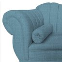 Ver mais imagens de Recamier Decorativo Divã Amsterdã 147cm Lado Direito Linho Azul Marinho