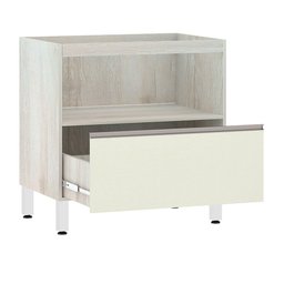 Balcão de Cozinha sem Tampo 80cm Misto 1 Porta Basculante e 1 Gavetão Luci Luciane Móveis - 3 Balcão de Cozinha sem Tampo 80cm Misto 1 Porta Basculante e 1 Gavetão Luci Luciane Móveis - 3