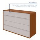 Ver imagem 6 de Cômoda 8 Gavetas 152x48x96cm Loop