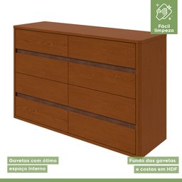 Cômoda 8 Gavetas 150x95cm Leder - 6