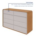 Ver mais imagens de Cômoda 8 Gavetas 152x48x96cm Loop