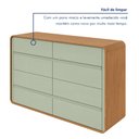 Ver mais imagens de Cômoda 8 Gavetas 152x48x96cm Loop