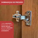 Ver imagem 7 de Guarda Roupa Casal Modulado 5 Peças 6 Portas Freijó/Off White Gênova Plus Bege