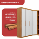 Ver mais imagens de Guarda Roupa Casal Modulado 5 Peças 6 Portas Freijó/Off White Gênova Plus Bege
