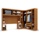 Ver imagem 4 de Guarda Roupa Casal Modulado 5 Peças 6 Portas Freijó/Off White Gênova Plus Bege