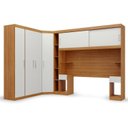 Ver imagem 2 de Conjunto para Quarto com Guarda Roupa Modular Gênova Plus