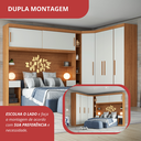 Ver imagem 3 de Guarda Roupa Casal Modulado 5 Peças 6 Portas Freijó/Off White Gênova Plus Bege