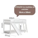 Ver imagem 3 de Beliche Montessoriano Solteirão - Colchão 98cm x 188cm