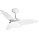 Ver imagem 1 de Ventilador Lykan Led Lampada Quente 110/127v 3p Clm Branco 130w                                 