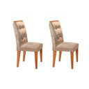 Ver imagem 7 de Conjunto: Mesa Sala Jantar Luna C/ Tampo de Vidro Canto Curvo 180x90cm e 6 Cadeiras Imperatriz