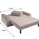 Ver imagem 4 de Sofá Cama Casal Murilo 182cm em Tecido Linho com Espuma D28