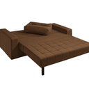 Ver imagem 3 de Sofá Cama Casal Murilo 182cm em Tecido com Espuma D28 Linho Marrom