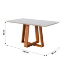 Ver imagem 7 de Sala de Jantar Imcal Mesa Wood 1.8 com 6 Cadeiras Classic