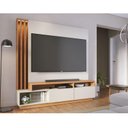 Ver imagem 4 de Estante Home Theater Humaita com Aparador Buffet Sena com Led Off White Matte Freijó - Colibri