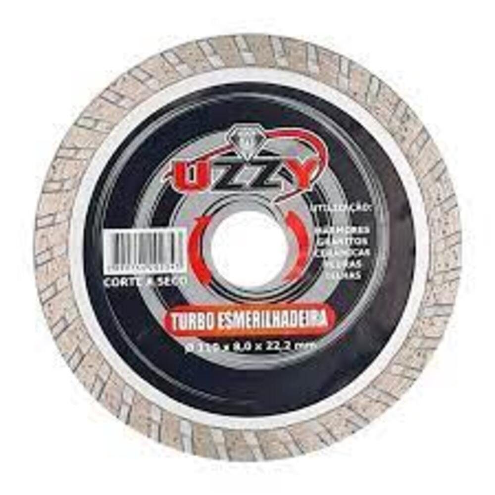 Disco de Corte Diamantado Uzzy Turbo para Esmerilhadeira - 1