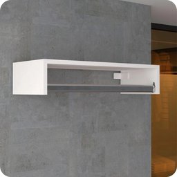 Kit 3 Cabideiros de Parede Arara Porta Roupas Quarto Closet Branco - Straub Web - 2