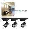 Kit Trilho Eletrificado 1 Metro Com 3 Spots Direcionavel Preto Led 7W 6500K - 1