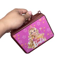 Kit Infantil Barbie C/ 1 Maletinha + 1 Copo + 1 Mini Toalha - 5
