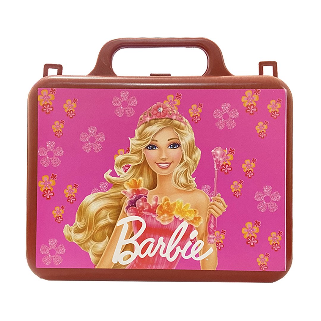 Kit Infantil Barbie c/ 1 Maletinha + 1 Copo + 1 Mini Toalha - 2