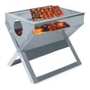Ver imagem 2 de Churrasqueira Portátil Dobrável Inox Carvão Camping