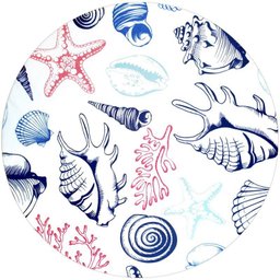 Kit 4 Capas para Sousplat Mar da Charlô 35cmx35cm - 1