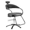 Ver imagem 1 de Cadeira de Cabeleireiro Hidráulica Dompel Futura Black Preto