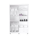 Ver imagem 3 de Quarto de Bebê Louise 4 Portas com Berço Doce Sonho 100 Branco Brilho - AJL