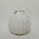Ver imagem 3 de Vaso Decorativo Enfeite Home&co Cerâmica 15x16x16cm Marfim
