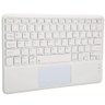Kit Teclado e Mouse Touchpad para Tablet Bluetooth Recarregável Branco - 1