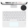 Kit Teclado e Mouse Touchpad para Tablet Bluetooth Recarregável Branco - 2