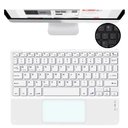 Ver imagem 2 de Kit Teclado e Mouse Touchpad para Tablet Bluetooth Recarregável Branco