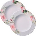 Ver imagem 1 de Kit Jogo Prato Fundo Sopa 8 Pçs 8 Pessoas Chá Ornatta 23cm