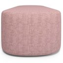 Ver imagem 5 de Puff Decorativo Orgânico para Living Quarto 195cm Doha W01 Linho Rosa - Lyam Decor