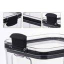 Ver mais imagens de Pote Hermetico Tampa Vacuo Kit 2 Unidades Acrilico Transparente Veda Trava Cozinha