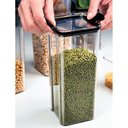 Ver imagem 5 de Pote Hermetico Tampa Vacuo Kit 2 Unidades Acrilico Transparente Veda Trava Cozinha