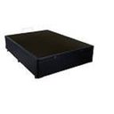Ver imagem 1 de Cama (Box Casal + Colchão D-33)138x188x20 Tecido:Suede;Preto