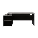 Ver imagem 6 de Escrivaninha Mesa de Escritório 172cm 2 Gavetas Multimóveis Cr25309 Cinza Preto