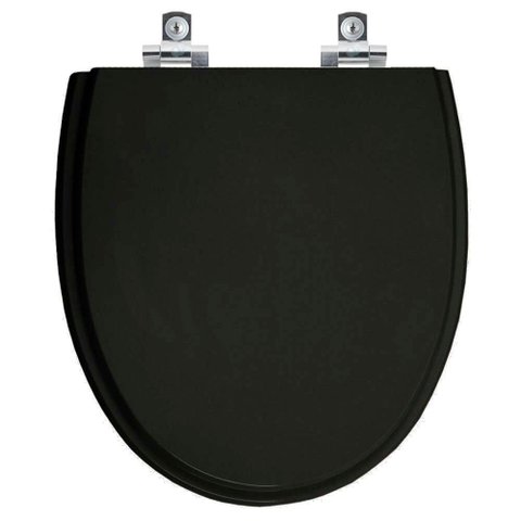 Assento Sanitário Soft Close Eros Preto para Vaso Incepa