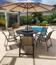 Ver imagem 6 de Mesa de Alumínio 1,40 Giratória + 6 Cadeiras Piscina Jardim