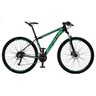 Bicicleta Aro 29 Krw Alumínio 27 Vel Freio Hidráulico Suspensão com Trava S9 19 Preto-verde - 1