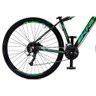 Bicicleta Aro 29 Krw Alumínio 27 Vel Freio Hidráulico Suspensão com Trava S9 19 Preto-verde - 5