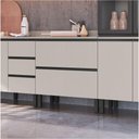 Ver imagem 2 de Armário de Cozinha 80 Cm 2 Gavetas Quiditá Fumê
